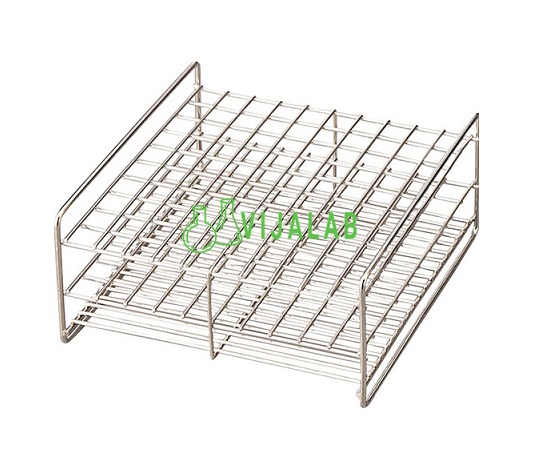 Kệ inox Stainless Steel Test Tube Stand (Value) φ13 Well Number 100　VT13-100