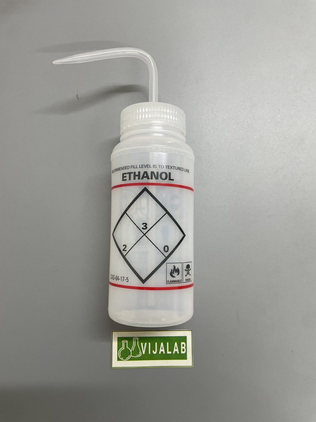 Bình tia có nhãn cảnh báo Washing Bottle with Label Ethanol　F116460639