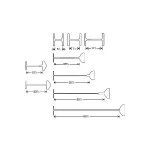 Kim ghim gắn thẻ Ux-7mm Hayano Industries　